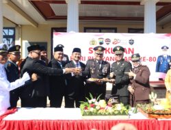 Wujudkan Sinergi dan Persaudaraan, Dandim 0711/Pemalang Bawa Tumpeng Beri Kejutan Spesial Hari Bhayangkara ke-80 kepada Jajaran Polres Pemalang