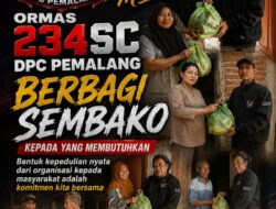 Ormas 234 SC DPC Pemalang Kembali Gelar Aksi Sosial Berbagi Sembako kepada Masyarakat yang Membutuhkan di Wilayah Pelutan sebagai Wujud Kepedulian, Solidaritas, dan Semangat Berbagi di Penghujung Bulan Muharam