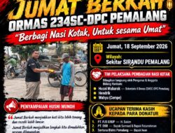 Ormas 234SC-DPC Pemalang Gelar Jumat Berkah, Bagikan Nasi Kotak kepada Masyarakat Di Wilayah Stadion Mochtar Sirandu