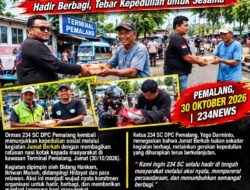 Jumat Berkah Penuh Kepedulian, 234 SC DPC Pemalang Hadir Berbagi Ratusan Nasi Kotak untuk Masyarakat Di Wilayah Terminal Pemalang